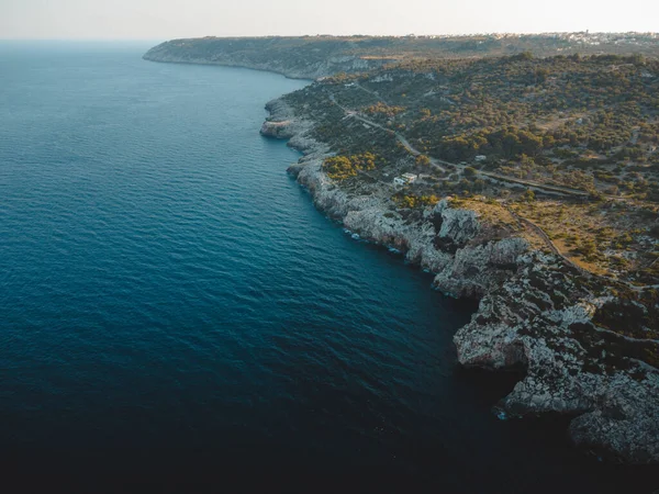 Una Gran Vista Sobre Marina Novaglie Puglia — Foto de Stock