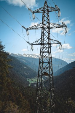 İtalyan ormanının harika manzarası.