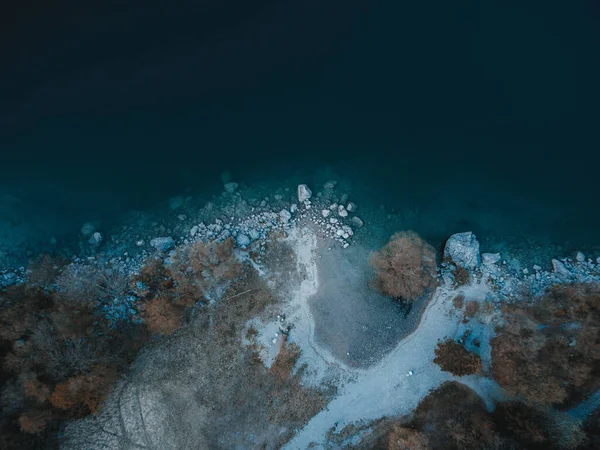 Una Hermosa Vista Sobre Lago Molveno — Foto de Stock