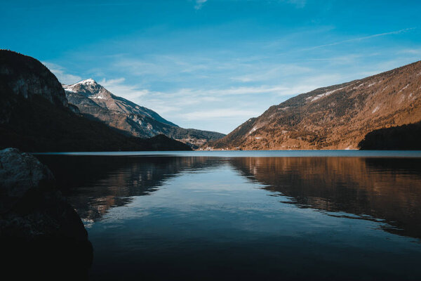 a beautifull view on the molveno lake