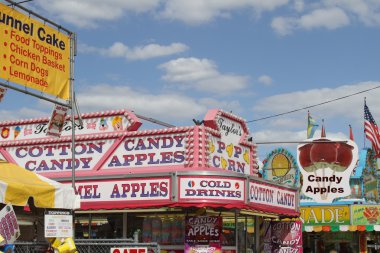 Plant City, Florida Çilek Festivali gıda standları