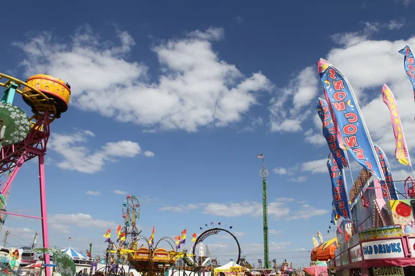 Vue aérienne du Festival de la Fraise — Photo