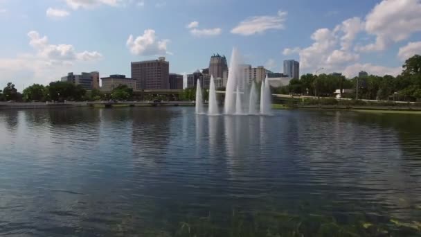 Vue aérienne du centre-ville d'Orlando, Floride — Video