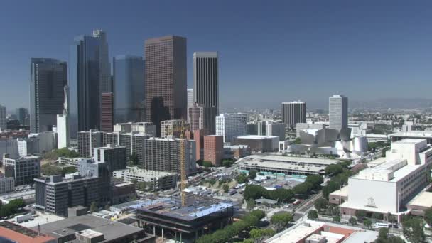 Tijdspanne van downtown la — Stockvideo