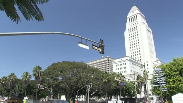 Los Angeles şehir merkezi. — Stok video