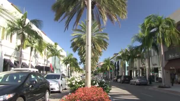 Upływ czasu od Rodeo Drive — Wideo stockowe