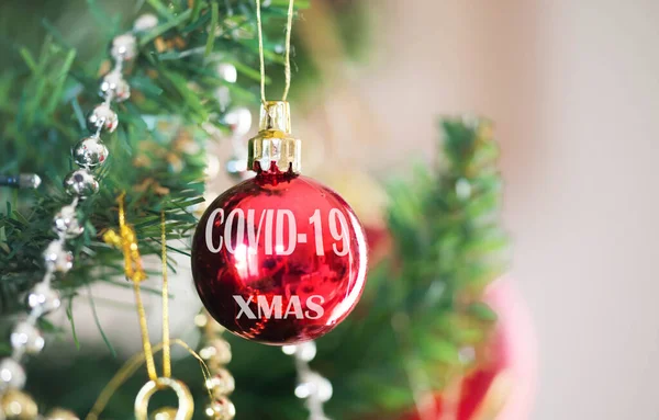 xmas noel covid 19 coronavirus kart arkaplanı - 3D oluşturma