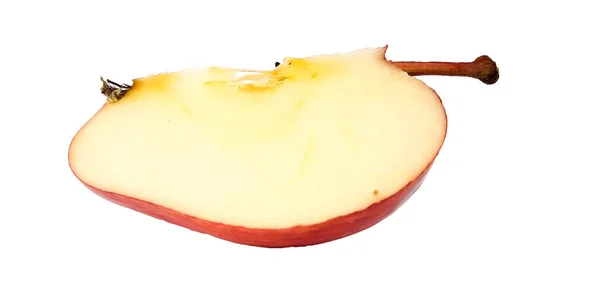 Manzana Fruta Madura Rojo Isoated Fondo Blanco — Foto de Stock