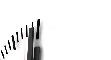 Metin iletisi arkaplanınızı - 3d biçimlendirmek için işaretçi boşluğunu saat zamanı