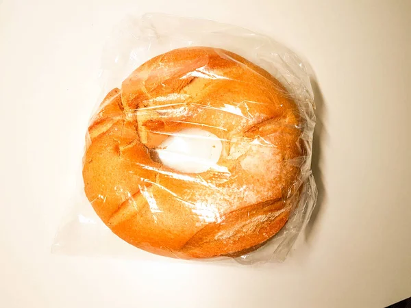 Bread Plastic Bag Preserve Fresh Isolaed — Stock Photo, Image