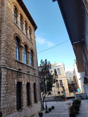 İoannina şehir yolu Yunanistan 'da yürüyor.