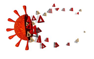 covid delta değişkeni mutasyonu Hindistan 'dan izole edilmiş koronavirüs covid-19 Earth - 3D görüntüleme