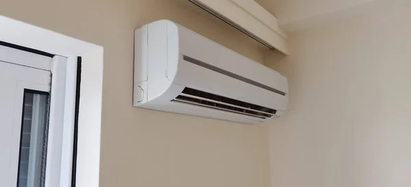 Air Condition Air Condition Στο Εσωτερικό Του Σπιτιού Ενεργό Close — Φωτογραφία Αρχείου