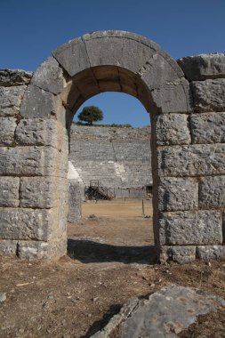 Ancinet klasik Yunan Dodoni Tiyatrosu İoannina Mükemmellik Yunan
