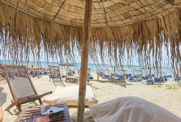 Editorial Chalicounas Beach Griechenland August 2021 Halikounas Beach Corfu Island — Stockfoto