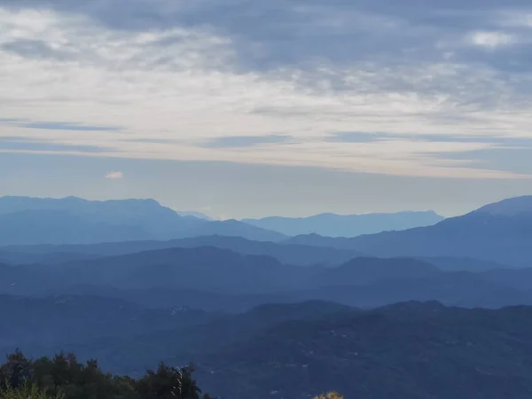 Berghelona Blau Viele Herbst Vor Dem Ersten Regen Griechenland — Stockfoto