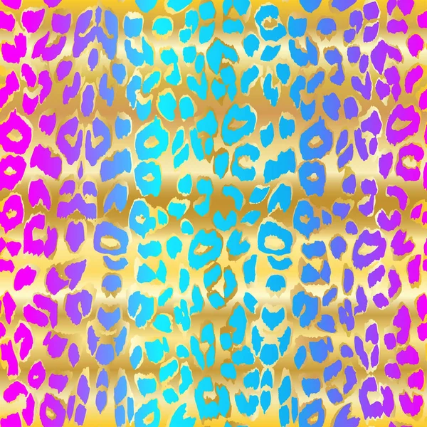 Piel de leopardo Patrón sin costuras Animales vector print — Archivo Imágenes Vectoriales