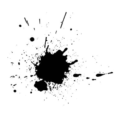 Grunge soyut mürekkep sıçratır mesaj pankartları