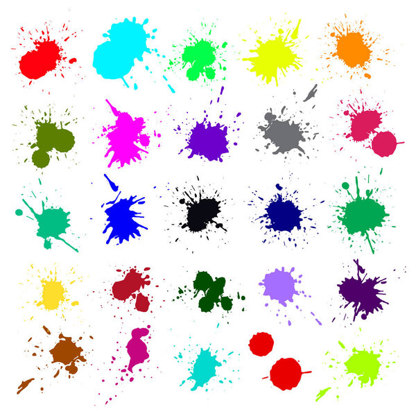 Огромные брызги абстрактных чернил