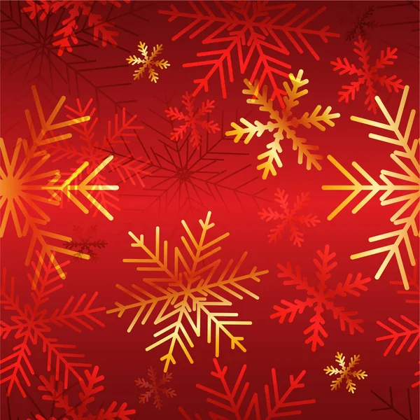 Christmas card. Snowflakes Winter seamless pattern — Stock Vector