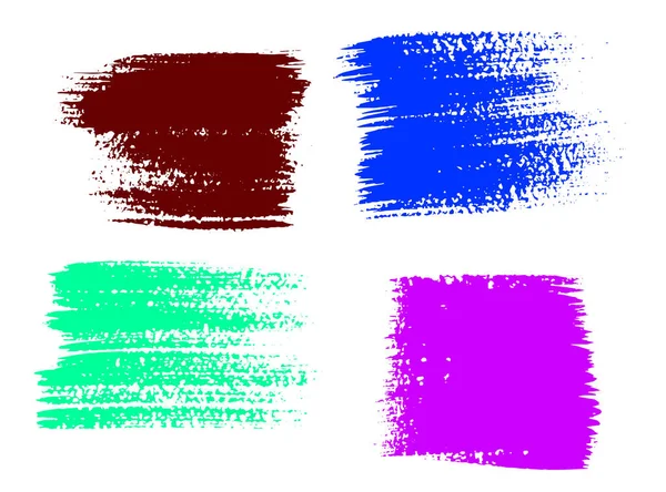 Grunge éclaboussures Encre abstraite éclaboussures bannières texte — Image vectorielle