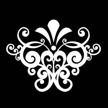 Klasik barok İspanyol dekoru antika asanthus.