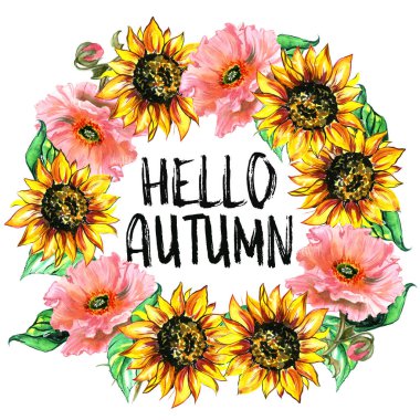 Çiçek kartı davetiyesi pankartı çerçevesi