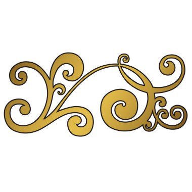 Klasik barok İspanyol dekoru antika asanthus.