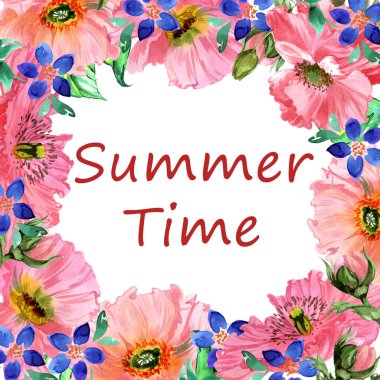 Çiçek kartı davetiyesi pankartı çerçevesi