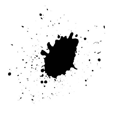 Grunge soyut mürekkep sıçratır mesaj pankartları