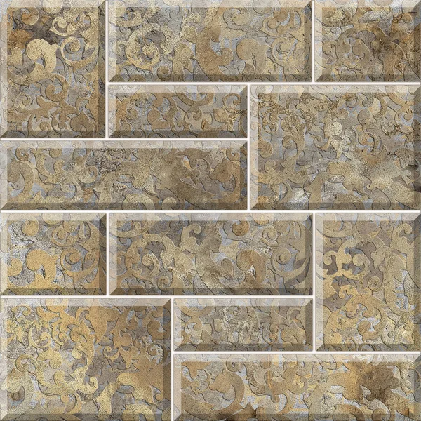 Digital tile design ceramic wall damask decoration