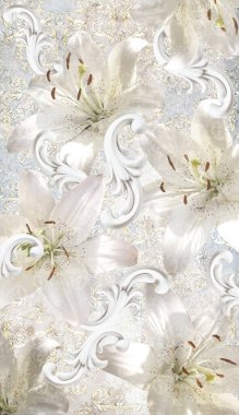 Dijital fayans tasarımı seramik duvar damasyon dekorasyonu