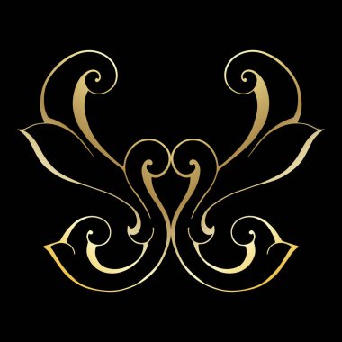 Klasik barok retro dekor antika akanthus