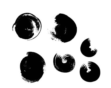 Grunge soyut mürekkep sıçratır mesaj pankartları