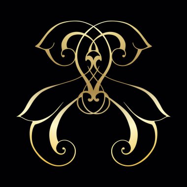 Klasik barok retro dekor antika akanthus