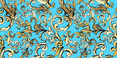 Retro süsleme antika akanthus. Kusursuz desen.