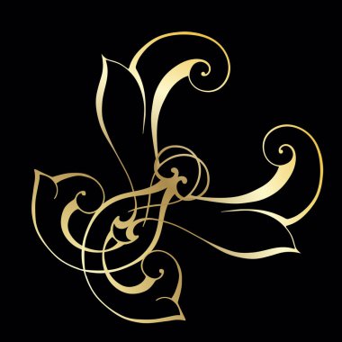 Klasik barok retro dekor antika akanthus