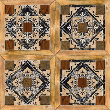 Dijital fayans tasarımı seramik duvar damasyon dekorasyonu