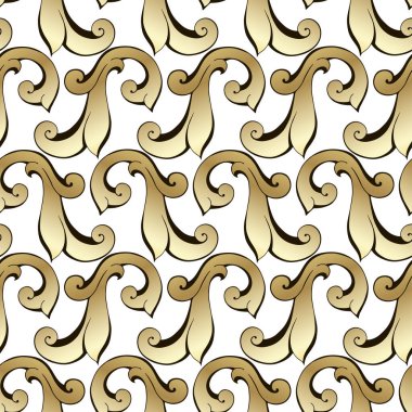 Retro süsleme antika akanthus. Kusursuz desen.