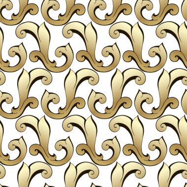 Retro süsleme antika akanthus. Kusursuz desen.