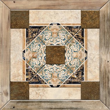 Dijital fayans tasarımı seramik duvar damasyon dekorasyonu
