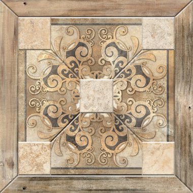 Dijital fayans tasarımı seramik duvar damasyon dekorasyonu