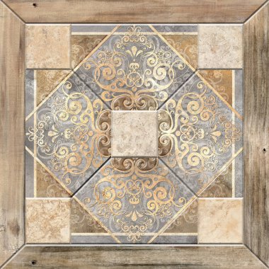 Dijital fayans tasarımı seramik duvar damasyon dekorasyonu