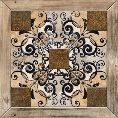 Dijital fayans tasarımı seramik duvar damasyon dekorasyonu