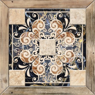 Dijital fayans tasarımı seramik duvar damasyon dekorasyonu