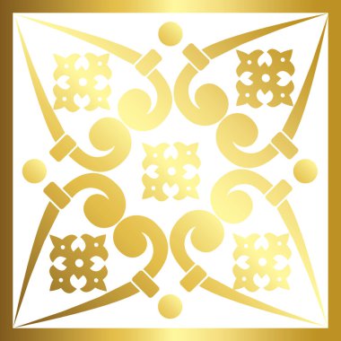 Vektör Barok süs deseni. Antika akanthus.