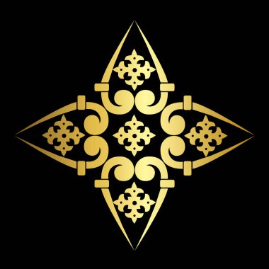 Vektör Barok süs deseni. Antika akanthus.