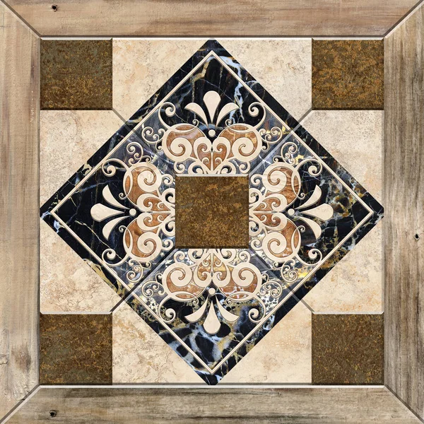 Digital tile design ceramic wall damask decoration