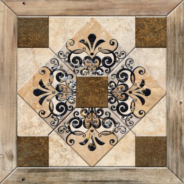Dijital fayans tasarımı seramik duvar damasyon dekorasyonu