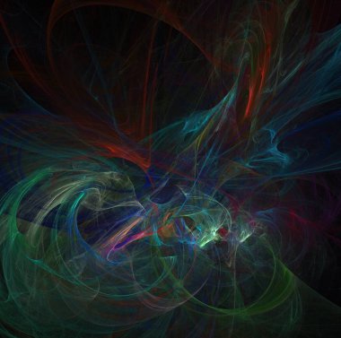 3D görüntüleme soyut dijital arkaplan. Tekstil ve tasarım için desen. Fraktal hiç bitmeyen bir desen..